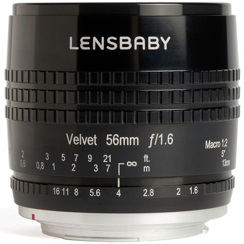 レンズベビー Velvet 56 ブラック ペンタックスK用