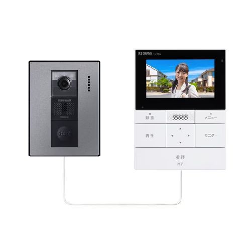アイリスオーヤマ Iris Ohyama TD- -BSH ブラックフレーム|ガンメタリック テレビドアホン スマートフォン対応