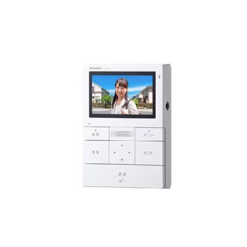  アイリスオーヤマ Iris Ohyama TD SM 3010 T WSH ホワイト ガンメタリック テレビドアホン インターホン 防犯 セーフティ