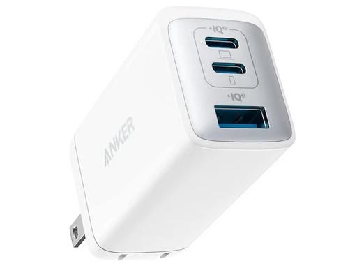ANKER アンカー PowerPort III 3-Port 65 W Pod ホワイト 3ポート USB Power Delivery対応 GaN 窒化ガリ