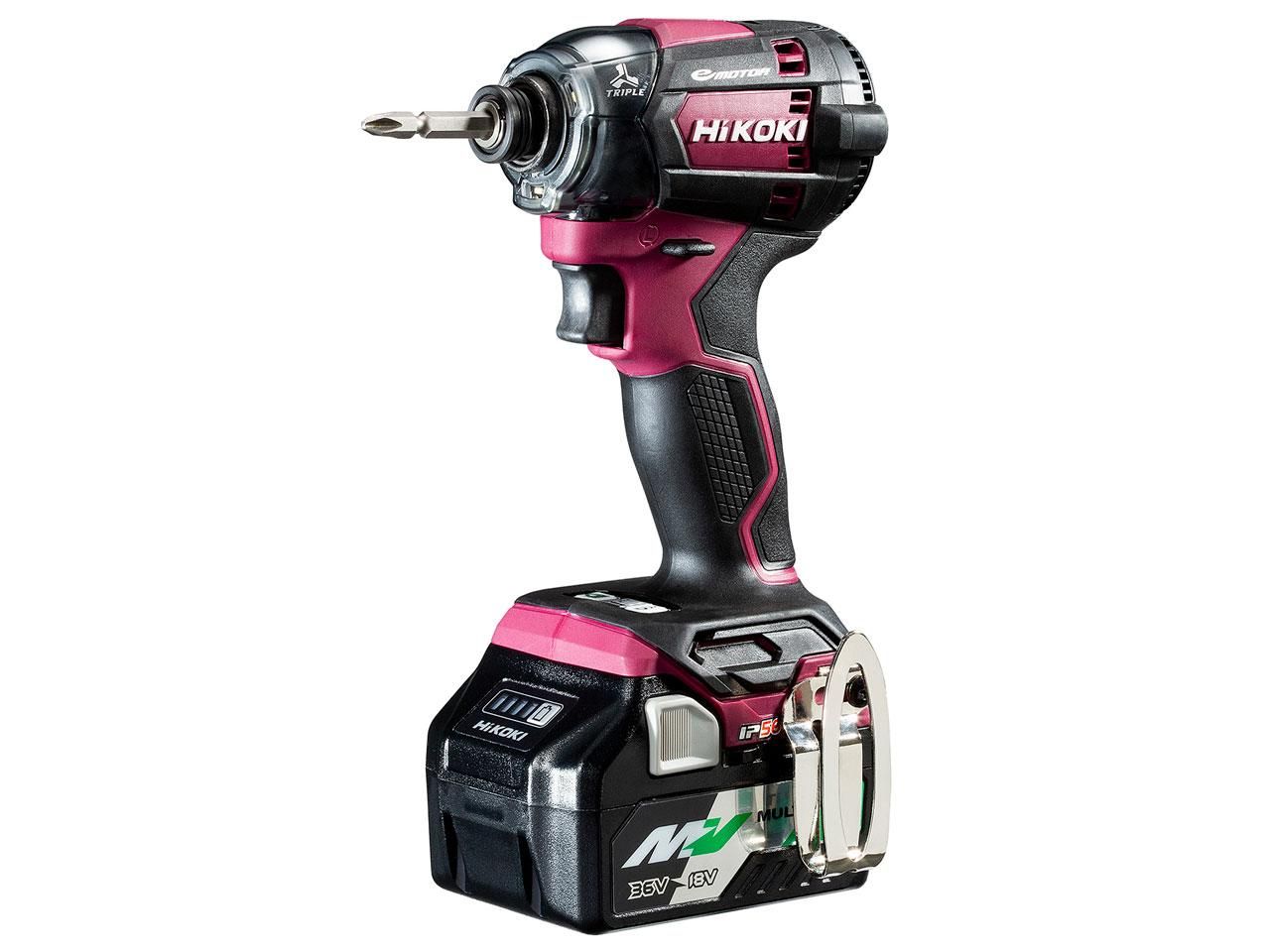 工機ホールディングス HiKOKI ハイコーキ 18 V 充電式 インパクトドライバー 最大締付トルク180 N m フ レッド 畜電池 充電器 ケース