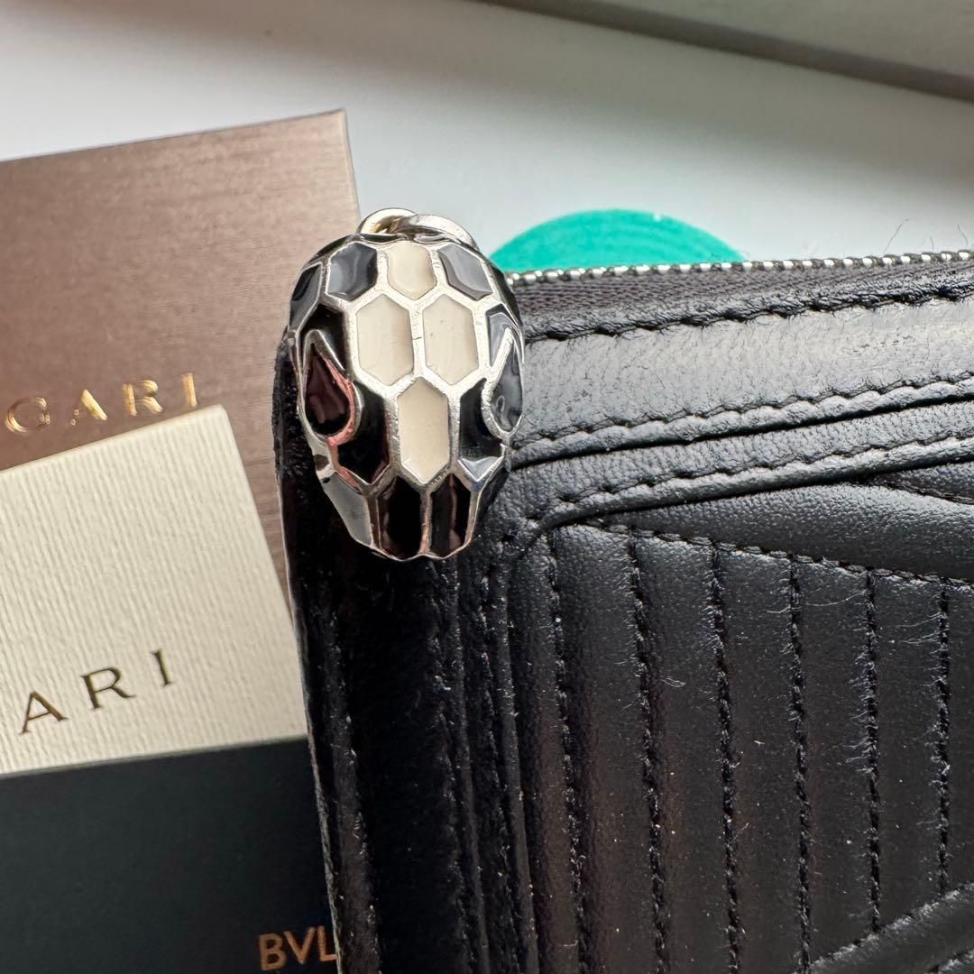美品】 232 BVLGARI ブルガリ セルペンティ L字ファスナー 長財布