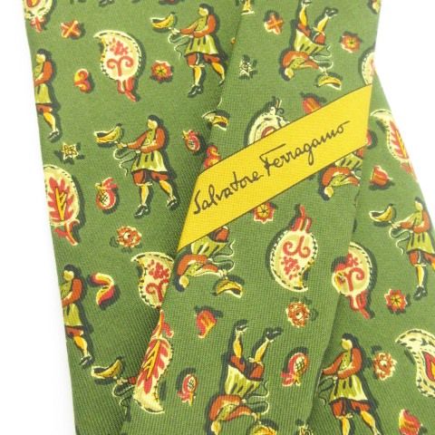 サルヴァトーレフェラガモ Salvatore Ferragamo ネクタイ シルク 絹