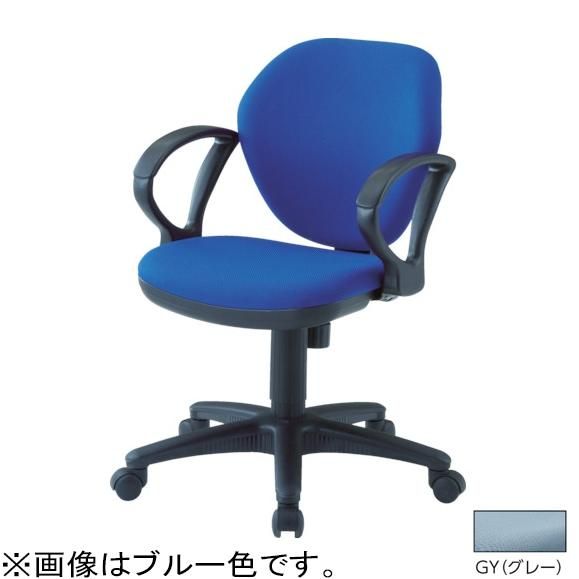 TRUSCO トラスコ中山 オフィスチェア 肘付 グレー T 10 AGY