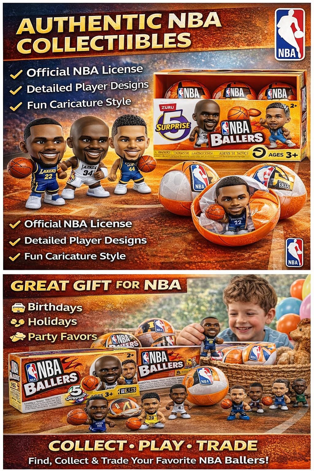 NBA Ballers まとめ売り　7点セット ZURU 5サプライズ NBA ballers シリーズ フィギュア 4つ NBA Ballers