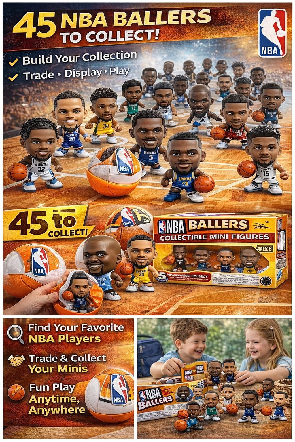 NBA BALLERS 5サプライズ　ZURU シリーズ2（32個セット）＋2体 ZURU 5 サプライズ NBA Ballers シリーズ 2 公式 NBAコレクタブル