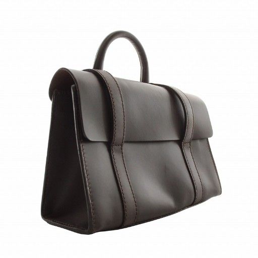 マーガレットハウエル　ハンドバッグ　黒 マーガレットハウエル ハンドバッグ エナメル/スエード レザー 鞄