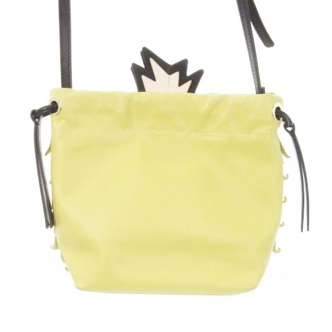 フルラ FURLA ショルダーバッグ パイナップル スエード レザー 革 ロゴ