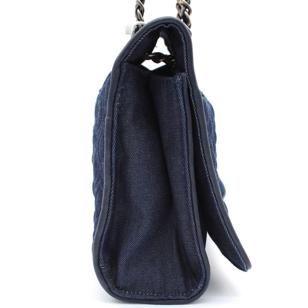 美品】トリーバーチ デニム チェーン ショルダーバッグ フラップバッグ 