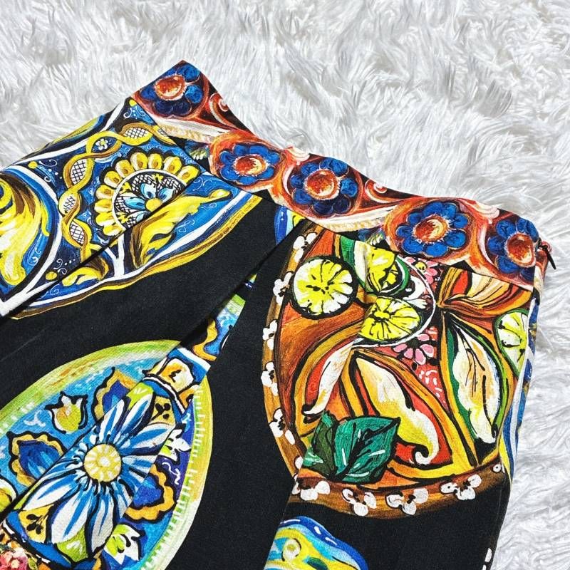 Dolce＆Gabbana ドルチェアンドガッパーナ フレアスカート シチリア 総
