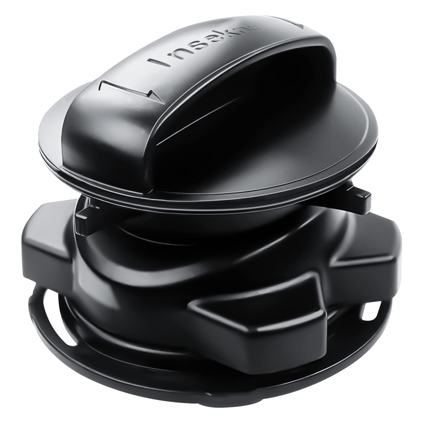 Inseknm ゴミ処理75257 磁気ストッパー カバーコントロール-プロカバーコントロールバッチフィードディスポーザー ブラックABSプラスチック