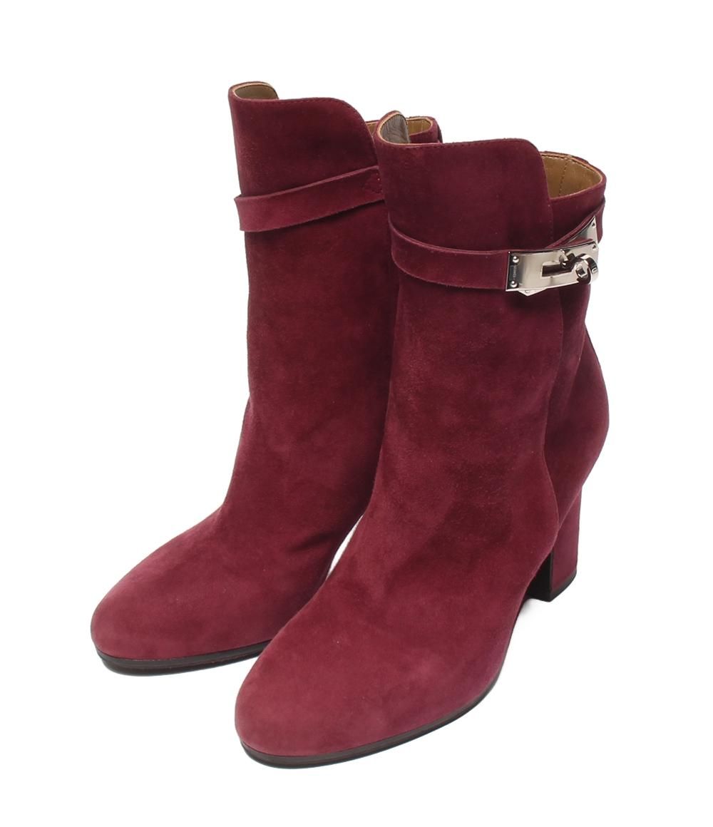 エルメス ショートブーツ サンジェルマン ケリー金具 スエード レディース SIZE 35 1|2 22.5 cm HERMES