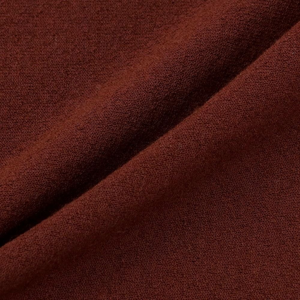 【中古】イッセイミヤケ ISSEY MIYAKE 2025年秋冬 ウール系 モックネック 長袖トップ ブラウン【サイズ表記なし（L位）】【レディース】 中古】イッセイミヤケ ISSEY MIYAKE 2025年秋冬 ウール系 モックネック