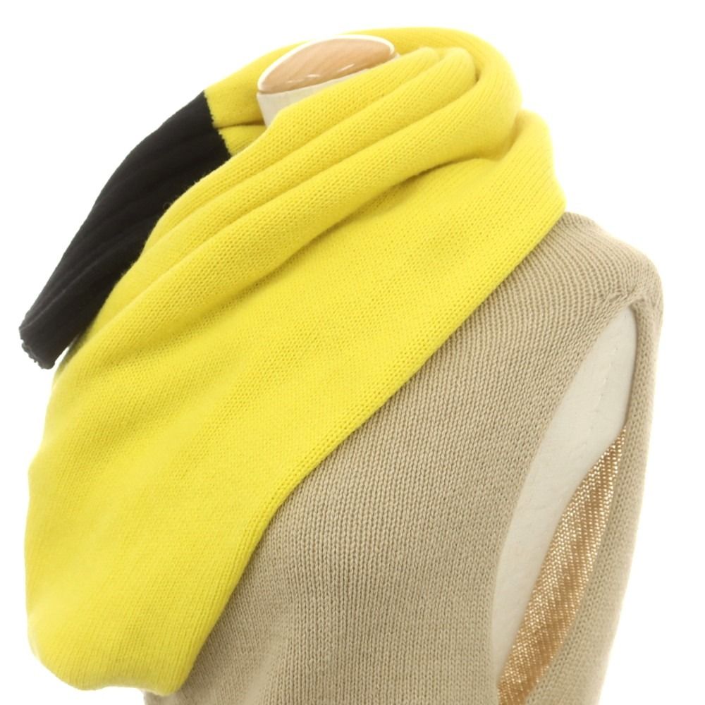 【中古】イッセイミヤケ ISSEY MIYAKE 2025年秋冬 ウール系 ワンショルダー 変形 プルオーバーニット ベージュxイエロー【サイズ表記なし（L位）】【レディース】 中古】イッセイミヤケ ISSEY MIYAKE 2025年秋冬 ウール系 ワン