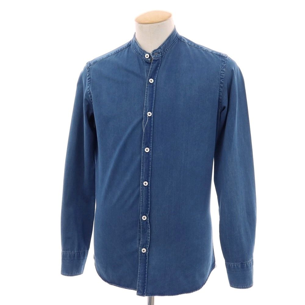 中古】ジャンネット giannetto コットン ダンガリー バンドカラー