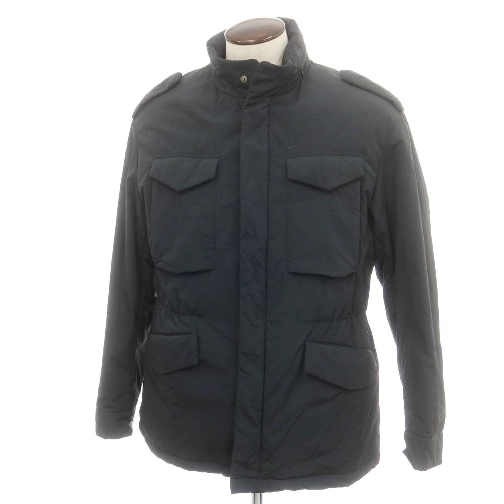 イーヴォ Hevo M-65型 ナイロン 中綿入り フィールドジャケット ダークグリーン サイズ50 メンズ