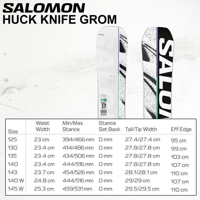 サロモン ハックナイフ グローム 25-26 SALOMON HUCK KNIFE GROM