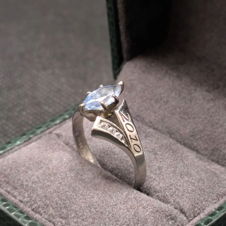 カレッジリング 2010年 16号 スターリングシルバー925 スクールリング