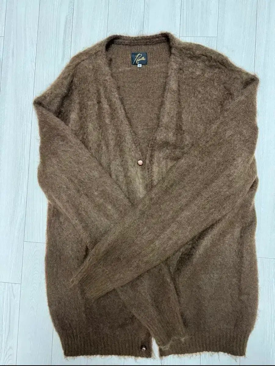 ニードルズ モヘア カーディガン ブラウン M