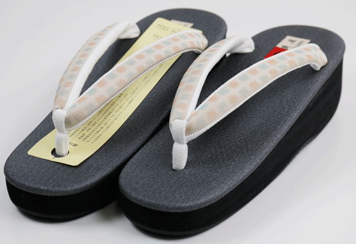 カレンブロッソ 菱屋カフェ草履 鼻緒がお洒落 Lサイズ Shops 011005