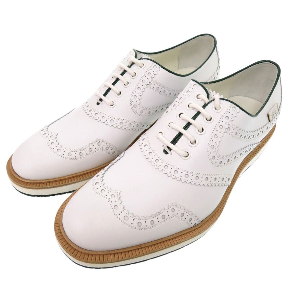 グッチ ゴルフシューズ レザーシューズ レザー ホワイト 1438 GUCCI