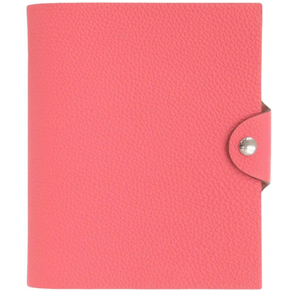 エルメス ユリスPM トゴ ローズアザレ シルバー金具 □R刻印 2014年製 ノートブックカバー 0135 HERMES