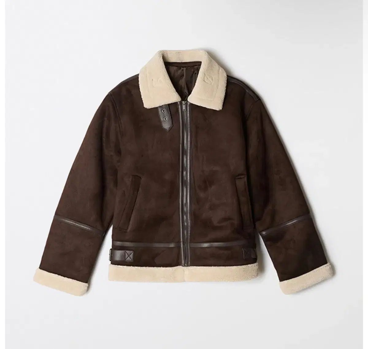 SPAO ムートン アウター ダークブラウン