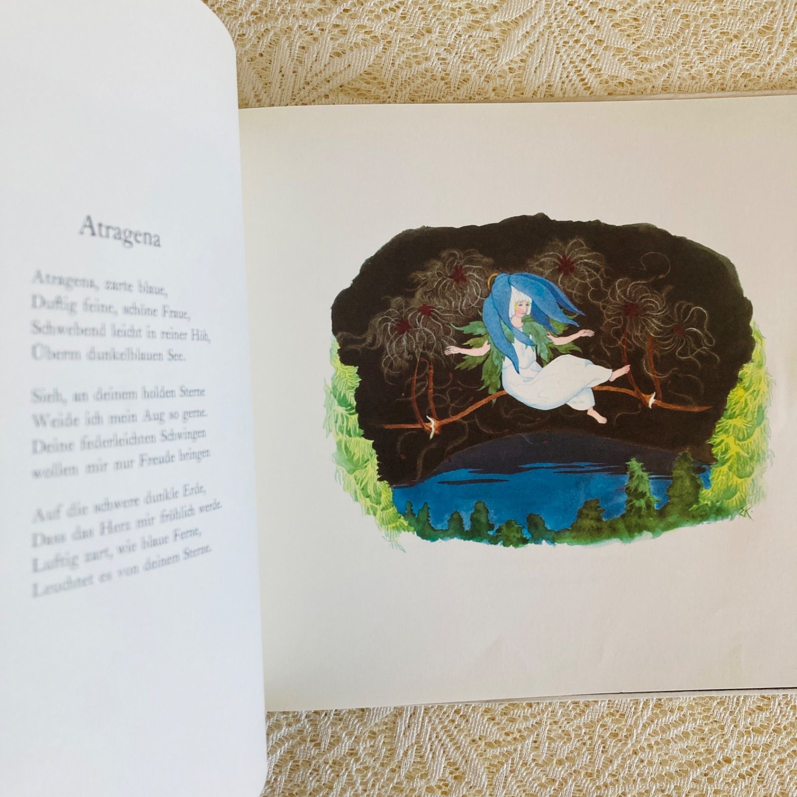 アルプスの花物語』 ドイツ語絵本 やわらかな色彩の美しい挿絵 洋書