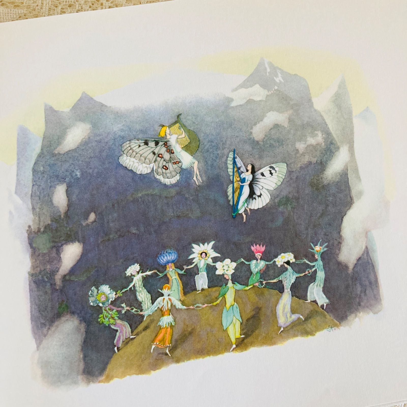 RY245 洋書古書 アルプスの花物語 エルンスト・クライドルフの絵本 Alpenblumenmarchen アルプスの花物語/洋書絵本(Ernst Kreidolf