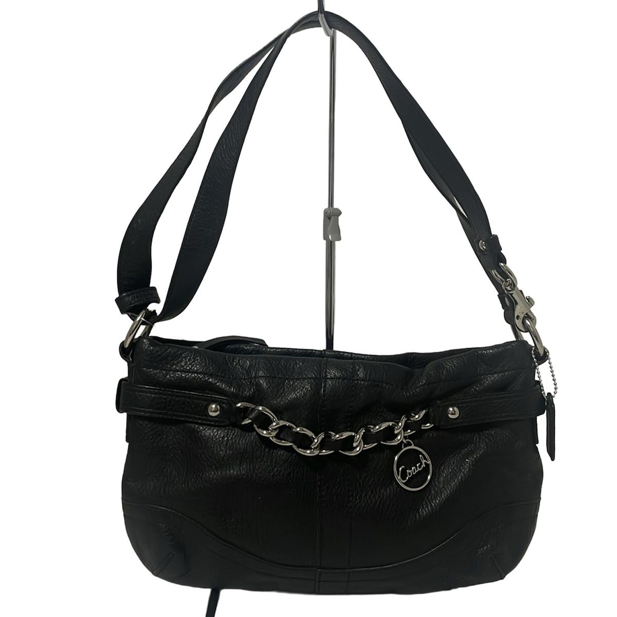 COACH コーチ ショルダーバッグ - F 19723 黒 レザー