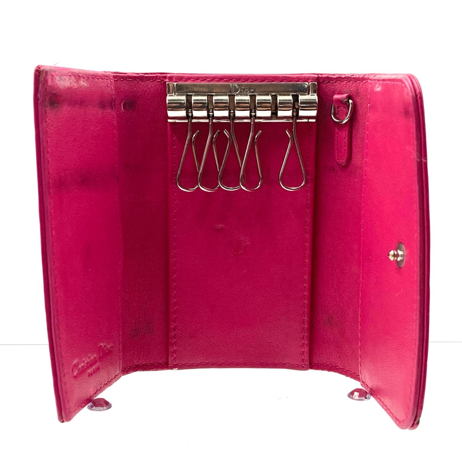 Christian Dior ピンク レザー キーケース Dior - Christian Dior ディオール/MISS DIOR ラムスキンキーケース