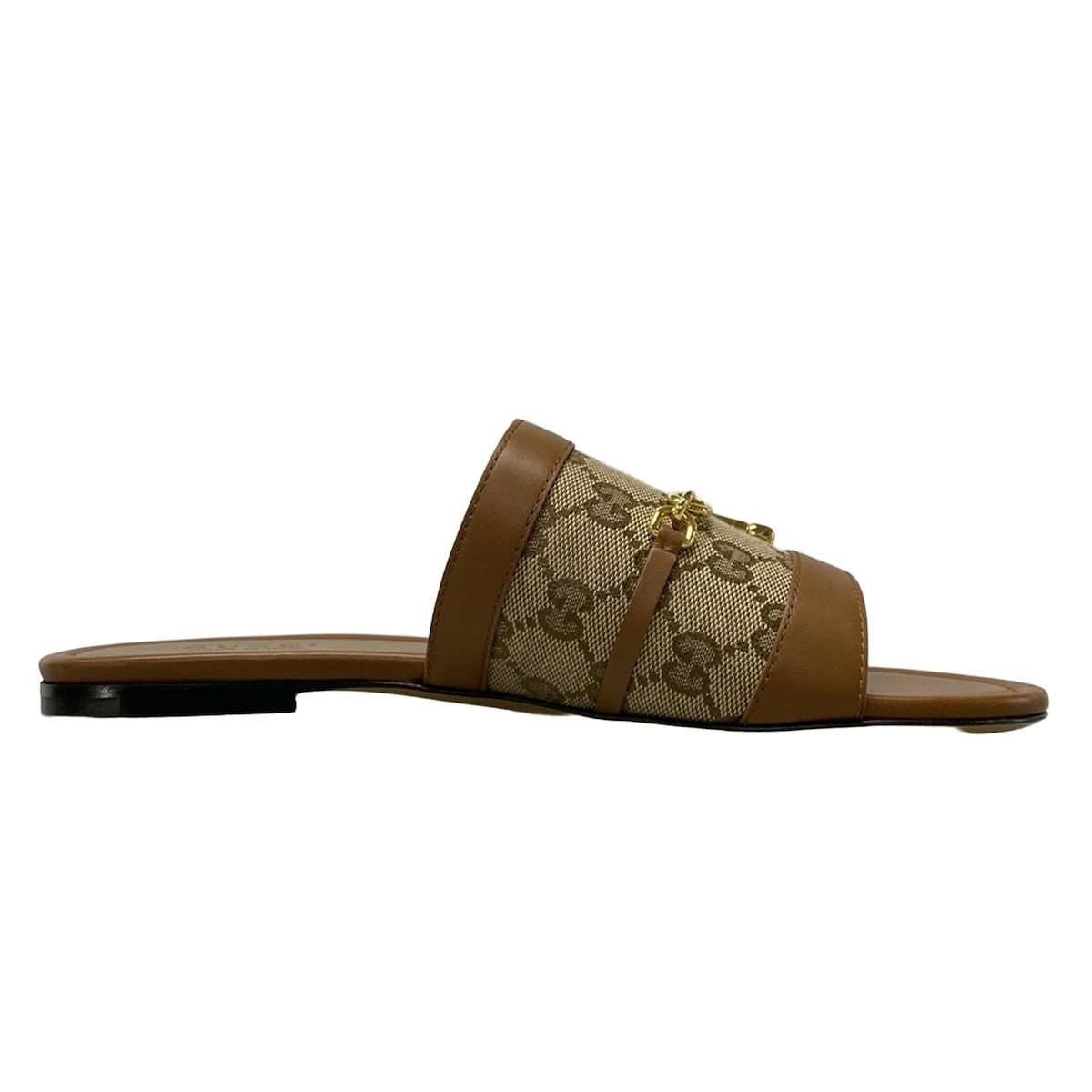 GUCCI(グッチ) サンダル 39 レディース美品 GG柄 834427 ベージュ