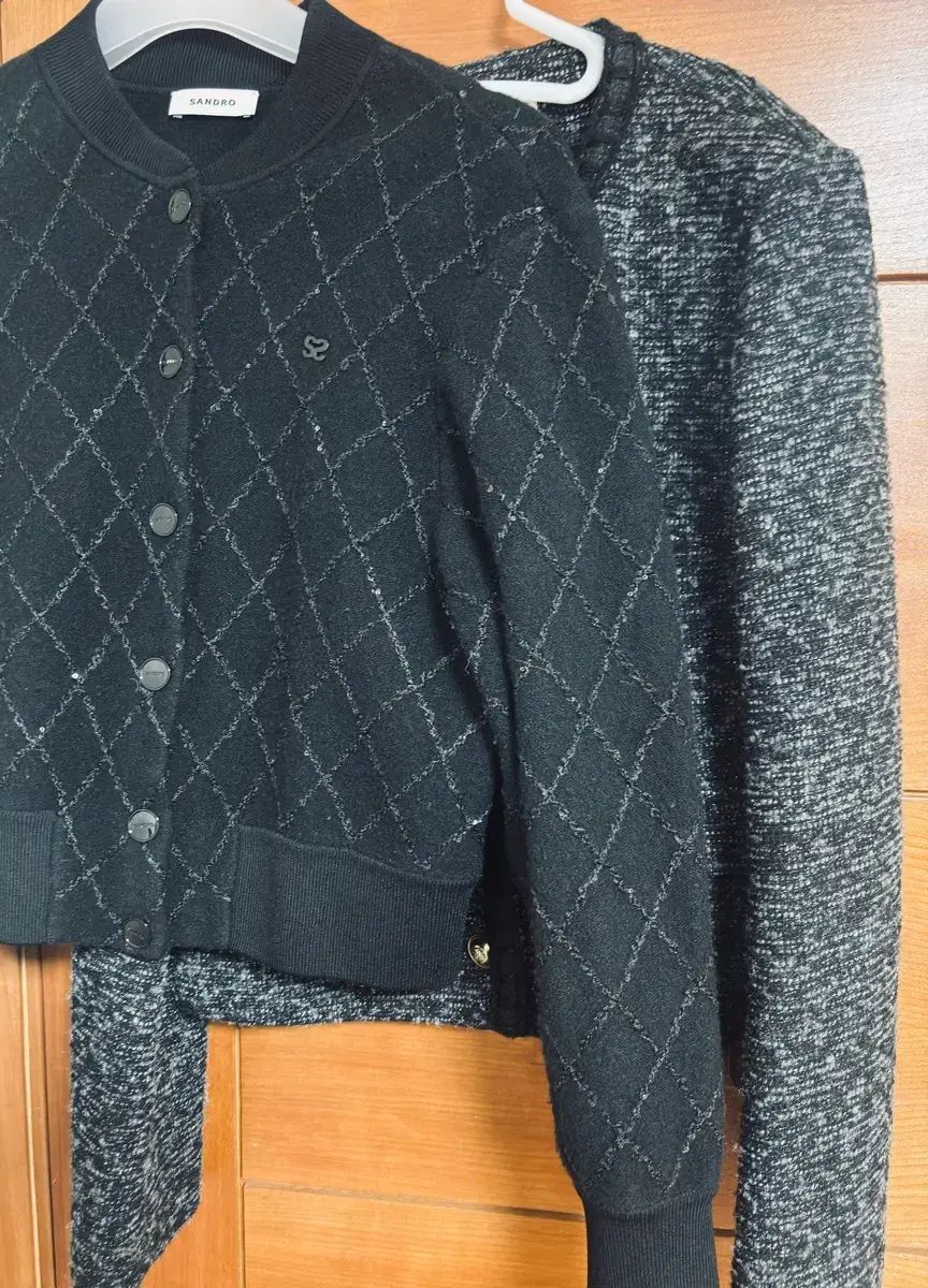 SANDRO サンドロ ツイードジャケット ブルゾン カーディガン ジャケット