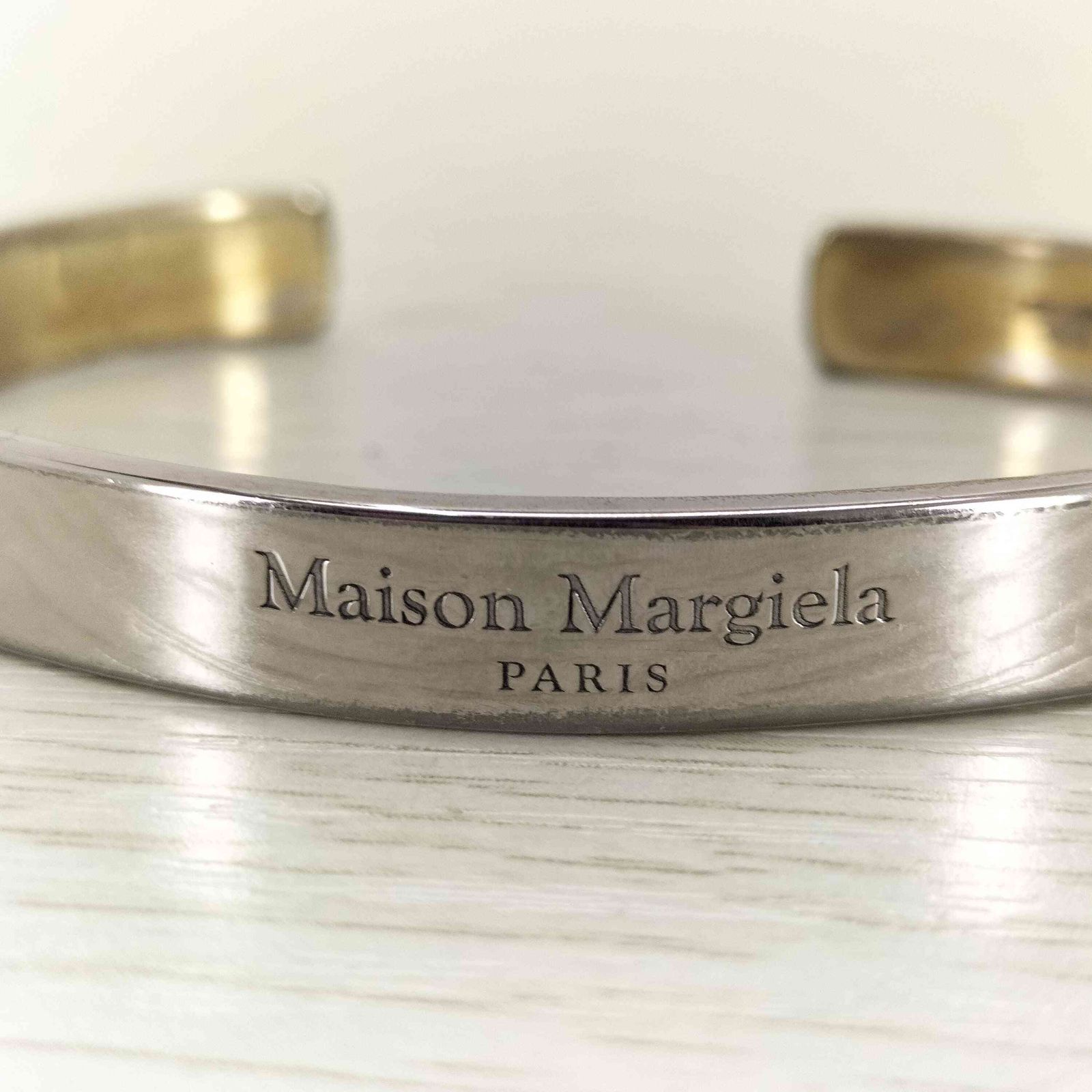 Maison Margiela バングル イタリア製 メゾンマルジェラ Maison Margiela イタリア製 925刻印 ロゴ刻印