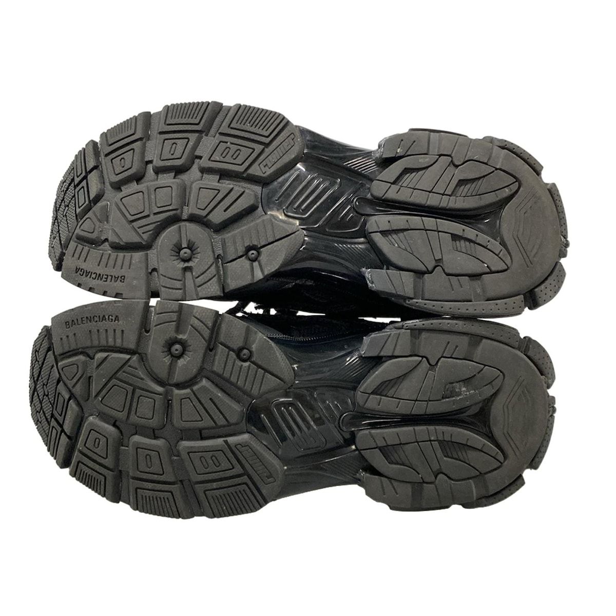  バレンシアガ スニーカー 40 メンズ RUNNER ランナー 677403 黒 21 AW|ユーズド加工|メッシュ スニーカー 靴