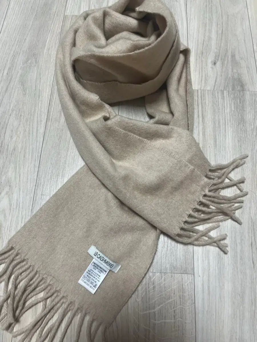 ルカシミア カシミア ベージュ マフラー 級 23年