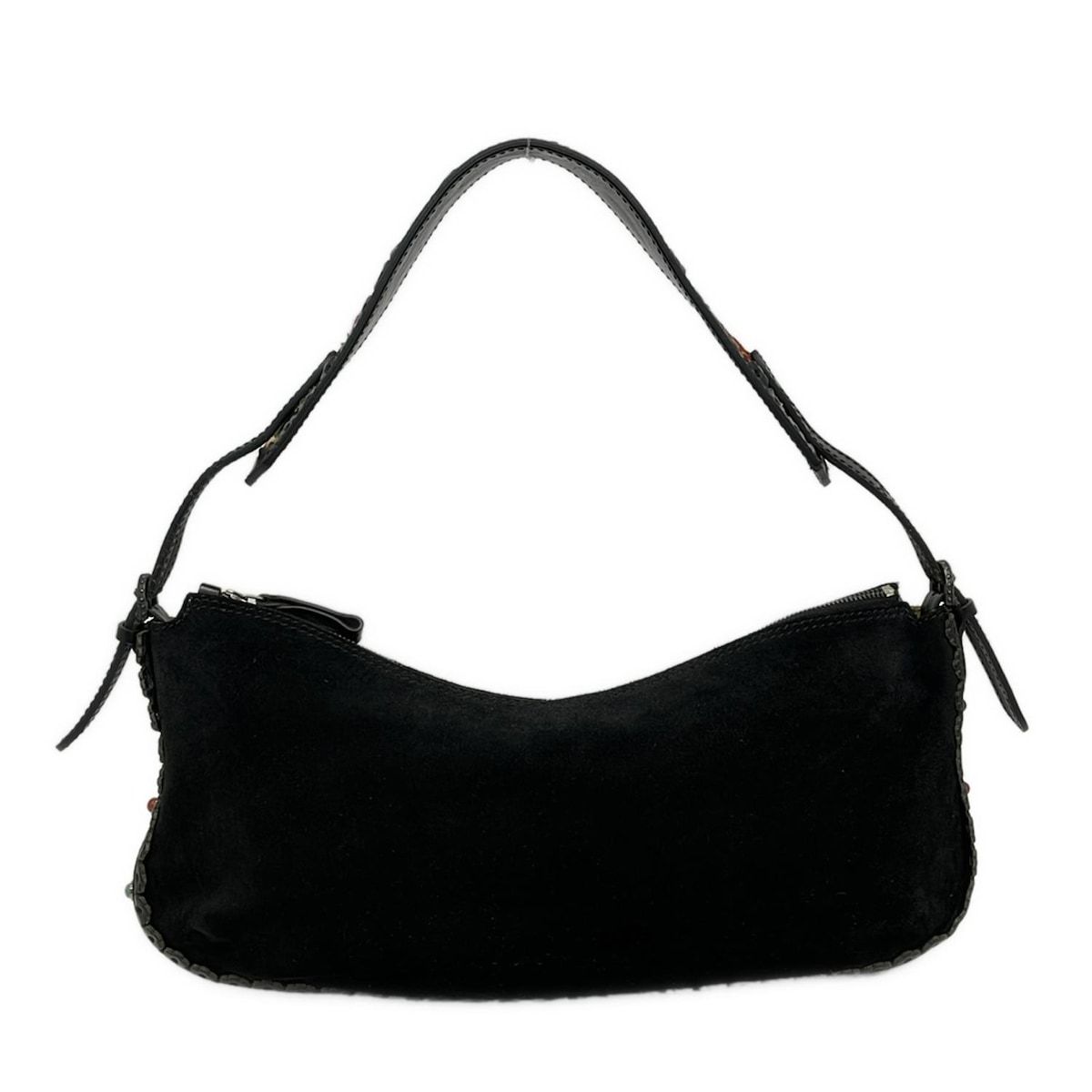 VALENTINO バレンチノ ハンドバッグ - 黒 刺繍 レザー