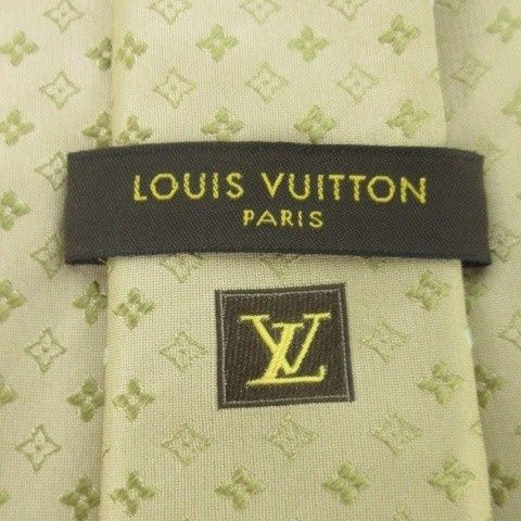 ルイヴィトン シャドーモノグラム シルク ネクタイ レジメンタル ゴールドロゴ ルイヴィトン イタリア製 シルク ロゴ ネクタイ イエロー 買取実績