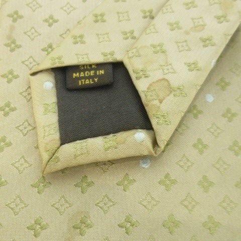 ルイヴィトン LOUIS VUITTON ネクタイ レギュラー 絹 シルク ロゴ