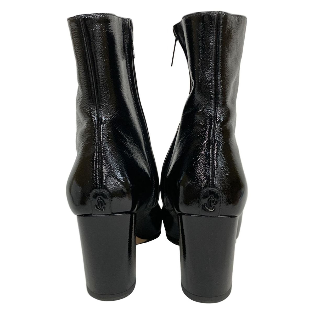 JIMMYCHOO 35 ブーツ JIMMY CHOO(ジミーチュウ) ショートブーツ 35 レディース - 黒 サイズ