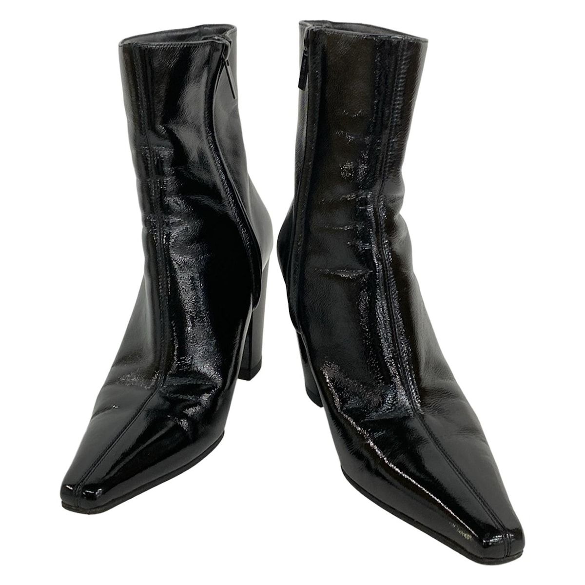 ジミーチュウ　JIMMY CHOO ショートブーツ　ブラック　ブーティ JIMMY CHOO（ジミーチュウ） 正規品 ブーツ ヒール 9cm ブーティー 黒