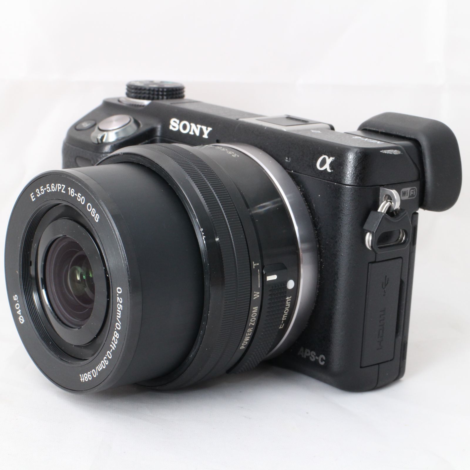 実用品 SONY ソニー ミラーレス一眼カメラ α NEX-6 ズームレンズキット ブラック L|B 4591