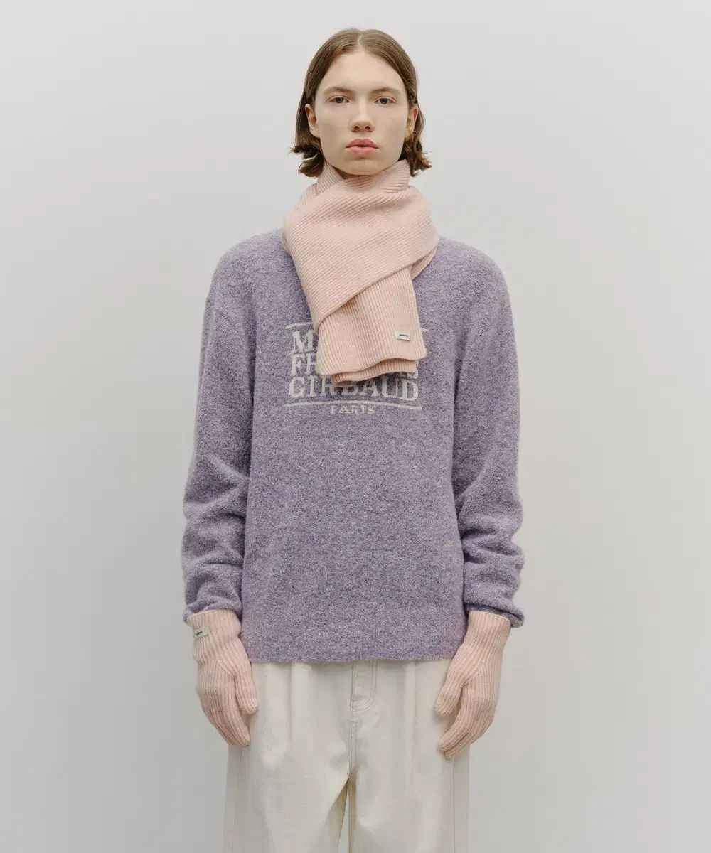 マリテフランソワジルボー ロゴ マフラー 手袋 セット