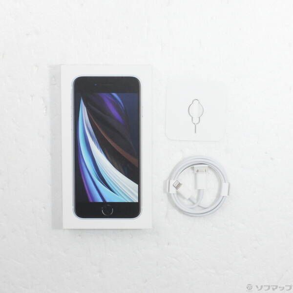 中古品〕 iPhone SE 第2世代 128GB ホワイト MHGU3J／A SIMフリー【196