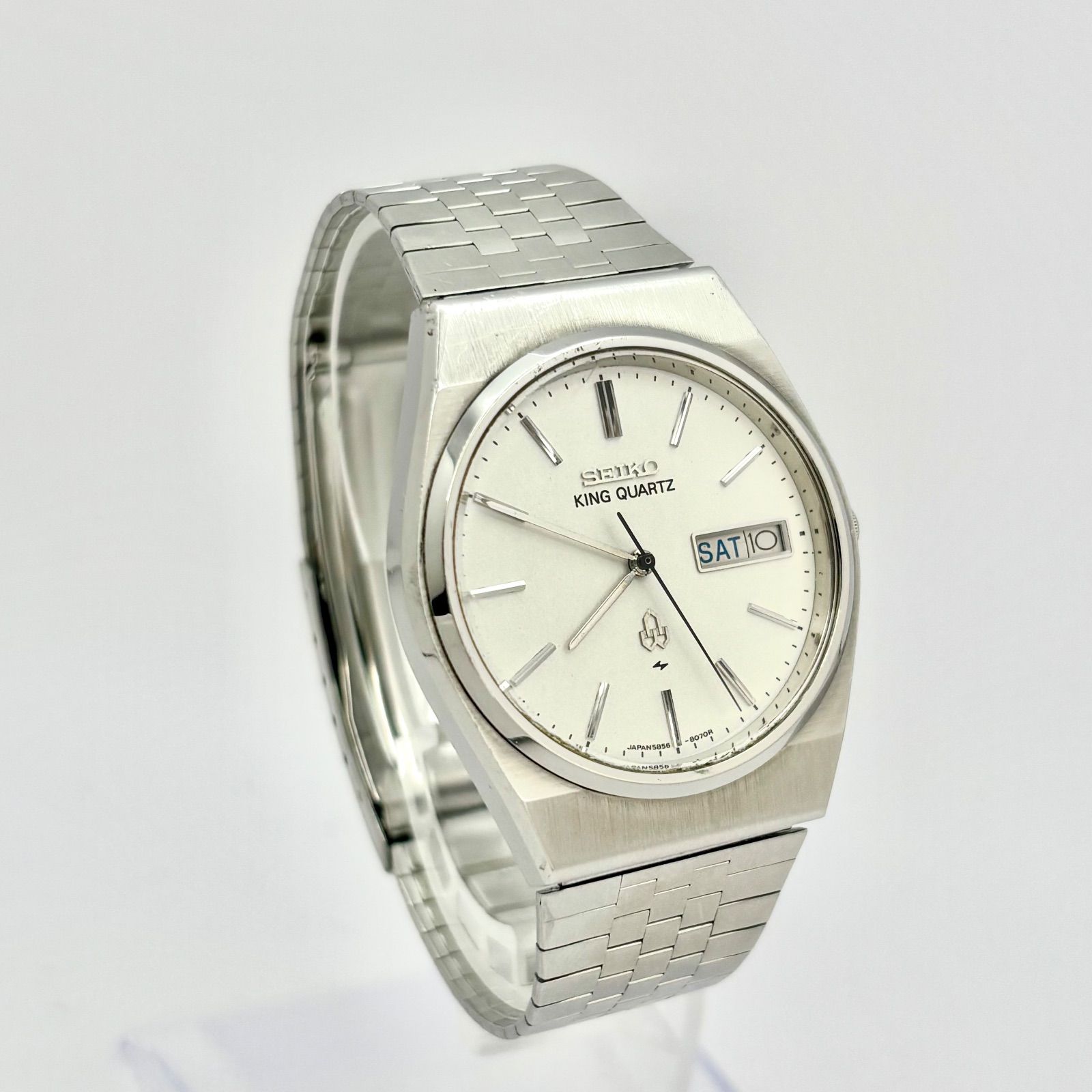 新品電池 SEIKO KINGQUARZ キングクォーツ メンズ腕時計 OZ 新品電池】SEIKO セイコー KING QUARTS キングクォーツ メンズ 腕時計