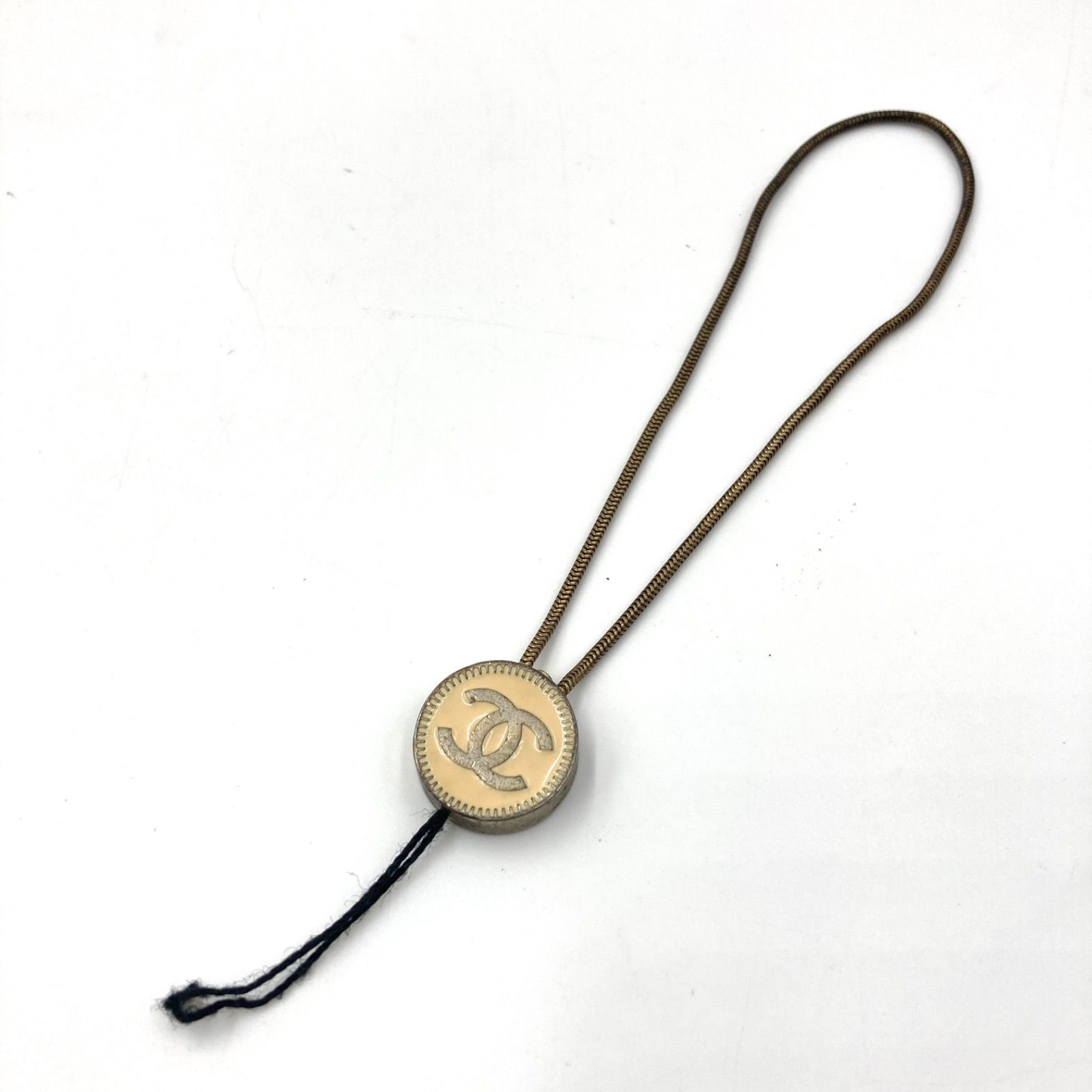 CHANEL シャネル ココマーク ストラップ チャーム ココボタン 薄ピンク