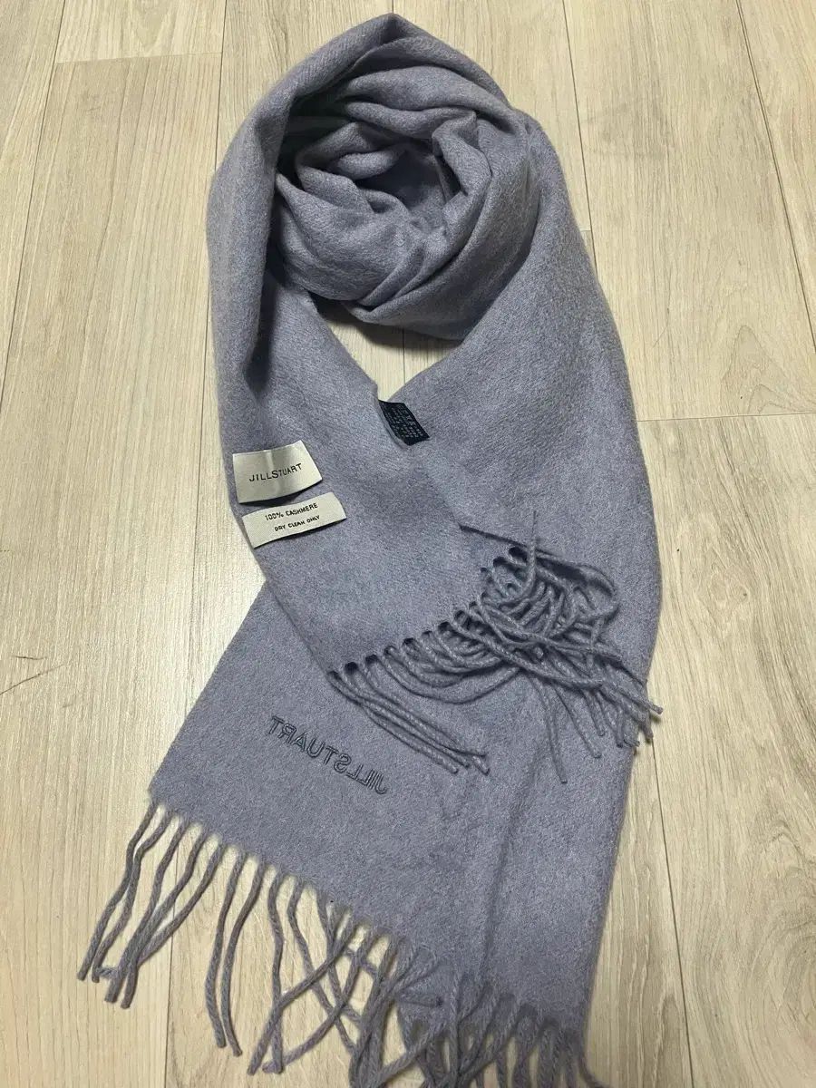 JILL STUART ジルスチュアート カシミア グレー ショール マフラー |