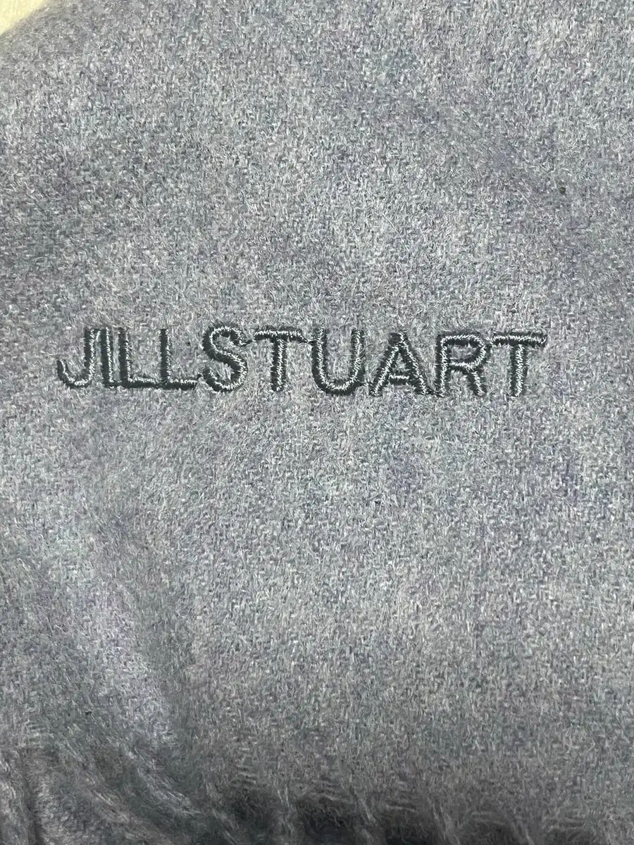 JILL STUART ジルスチュアート カシミア グレー ショール マフラー |