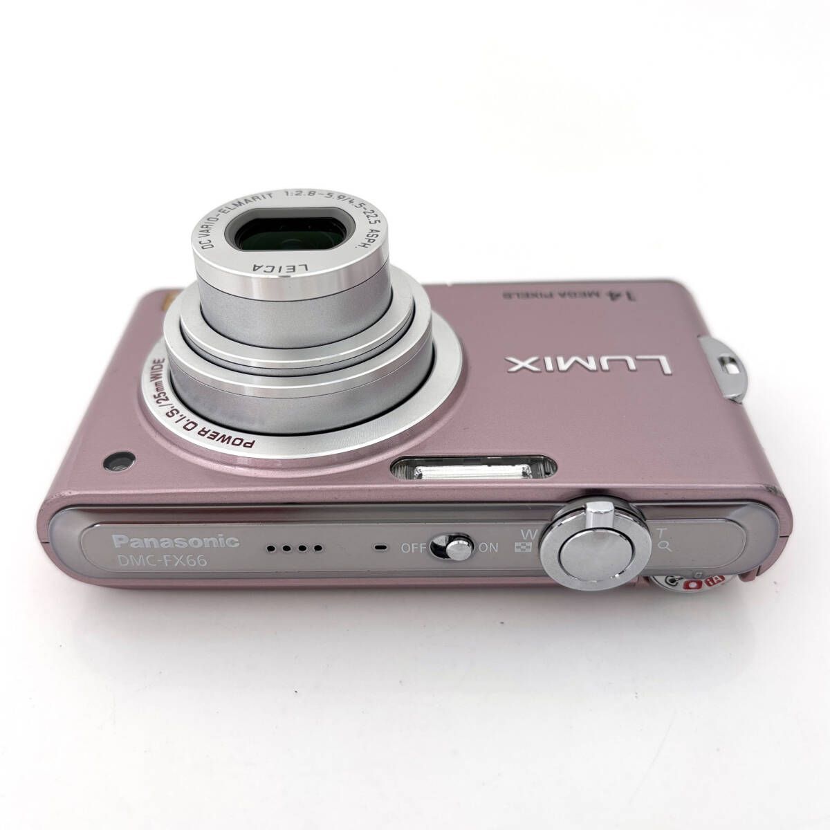 パナソニック】LUMIX DMC-FX66 ピンク コンデジ + バッテリー #P720