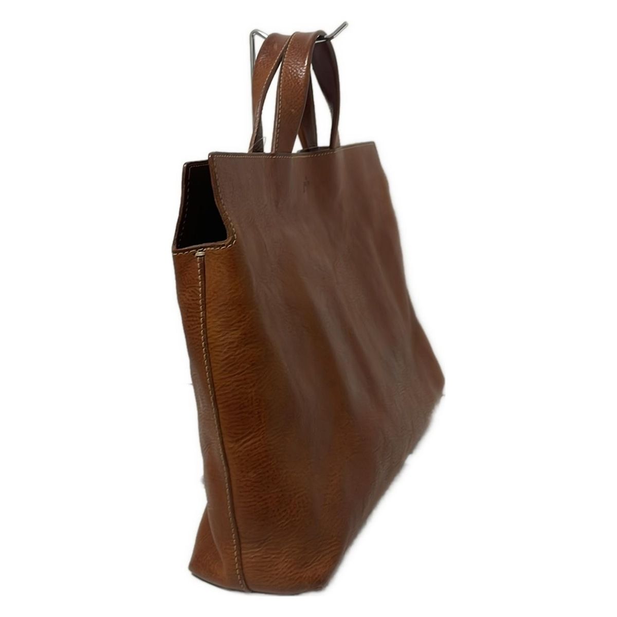 genten ゲンテン トートバッグ - ブラウン レザー